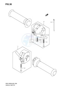 GSX1400 (E2) drawing HANDLE SWITCH