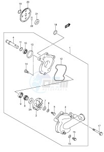 SV650 (E2) drawing WATER PUMP (MODEL X Y)