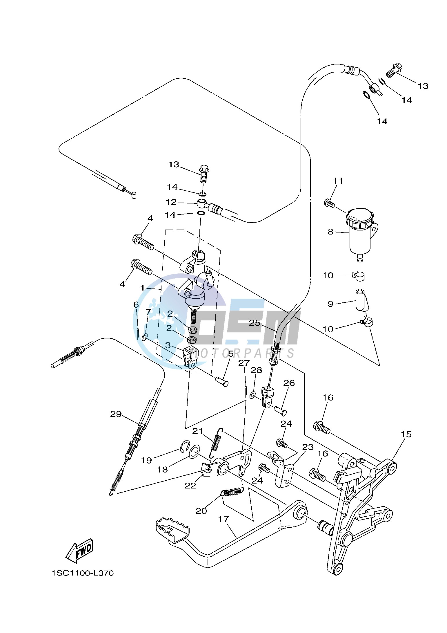 REAR MASTER CYLINDER