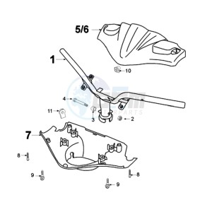 FIGHT LZ SP2 drawing HANDLEBAR ROD