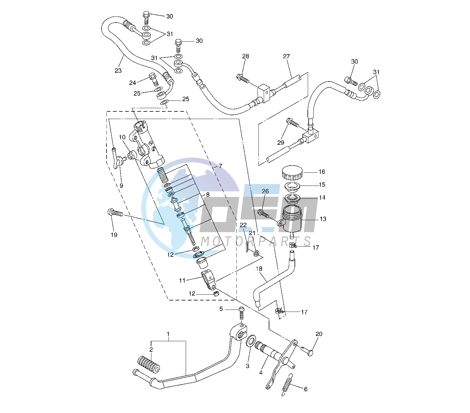 REAR MASTER CYLINDER