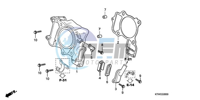 CYLINDER/REED VALVE