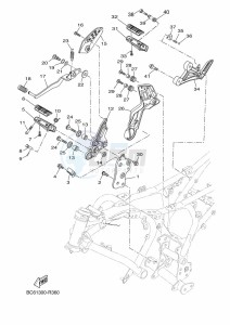 TRACER 700 MTT690-U (B5T1) drawing STAND & FOOTREST 2