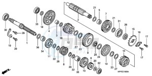 CBR125RWA Germany - (G / BLA) drawing TRANSMISSION