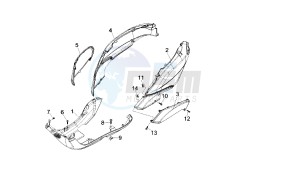 BOULEVARD - 100 CC 4T drawing COVER LOWER