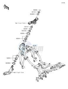 NINJA 650 EX650KHF XX (EU ME A(FRICA) drawing Frame