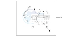 FES125 PANTHEON drawing LEG DEFLECTOR SET