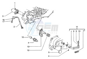 Typhoon 50 (USA) USA drawing Starting motor-starter lever