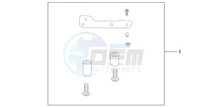 CBR1000RA9 Australia - (U / ABS SPC) drawing REAR SEAT BAG ATT KIT