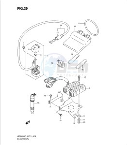 GSXF650 drawing ELECTRICAL (GSX650FUL1 E24)