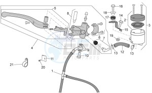 MGS-01 Corsa 1200 1380 drawing Front master cilinder