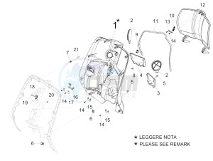 150 4T 3V ie Primavera (APAC) drawing Front glove-box - Knee-guard panel