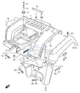 LT-A500F (E3-E28) drawing REAR FENDER