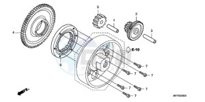 CB1300SA9 France - (F / ABS BCT CMF MME TWO) drawing STARTING CLUTCH