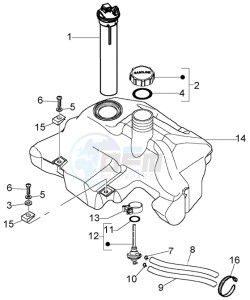 LX 150 USA drawing Fuel Tank