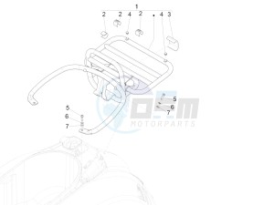 GTS 300 ie ABS E4 (EMEA) (EN, EU) drawing Rear luggage rack