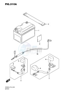 UH200 BURGMAN EU drawing BATTERY