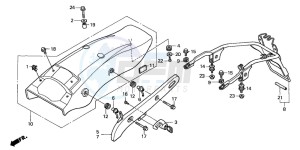 VT600C drawing REAR FENDER (2)