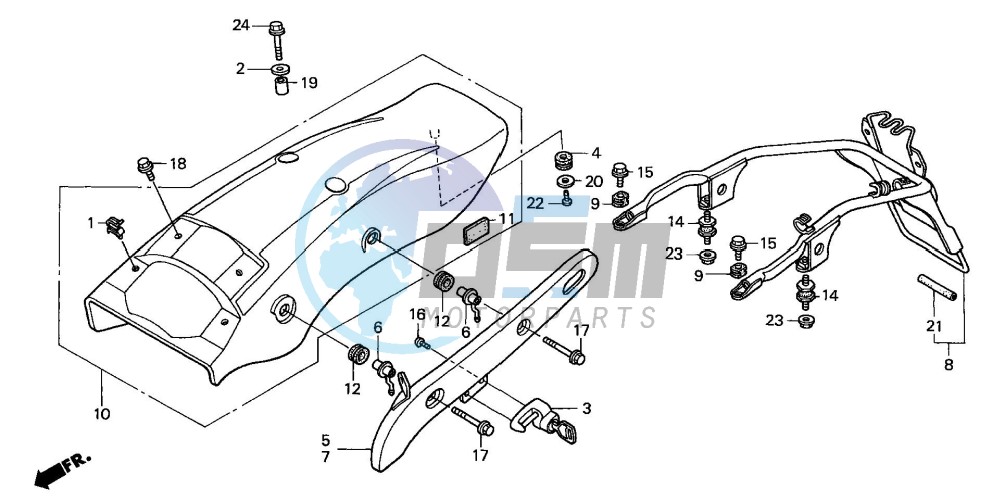 REAR FENDER (2)