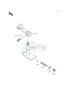 KAF 300 A [MULE 500] (A1) [MULE 500] drawing GEAR CHANGE MECHANISM