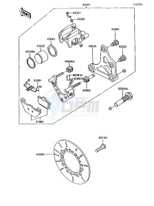 ZG 1200 B [VOYAGER XII] (B6-B9) [VOYAGER XII] drawing REAR BRAKE