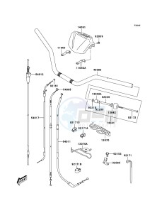 KFX400 KSF400A6F EU drawing Handlebar