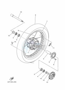 XT1200Z XT1200Z SUPER TENERE ABS (BP87) drawing FRONT WHEEL