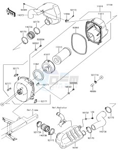 MULE PRO-DX KAF1000EHF EU drawing Air Cleaner