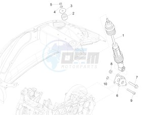 Sprint 125 4T 3V ie drawing Rear suspension - Shock absorber/s