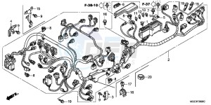 VFR1200FD VFR1200F UK - (E) drawing WIRE HARNESS