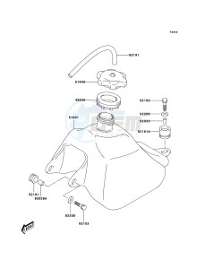 KFX50 KSF50A6F EU drawing Fuel Tank