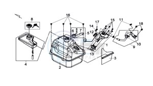 MAXSYM 600 I ABS EXECUTIVE SPORT L6 drawing GAS TANK -  PETROL VALVE