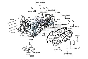 AGILITY DELIVER 50cc drawing Crank Case