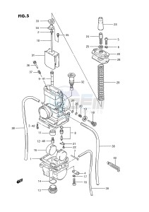 RM80 (E24) drawing CARBURETOR (MODEL G H)