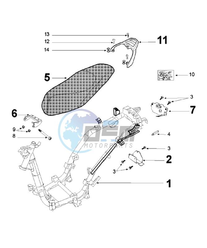 FRAME AND SADDLE