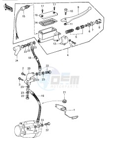 KZ 440 A [LTD] (A1) [LTD] drawing FRONT MASTER CYLINDER -- 80 A1- -