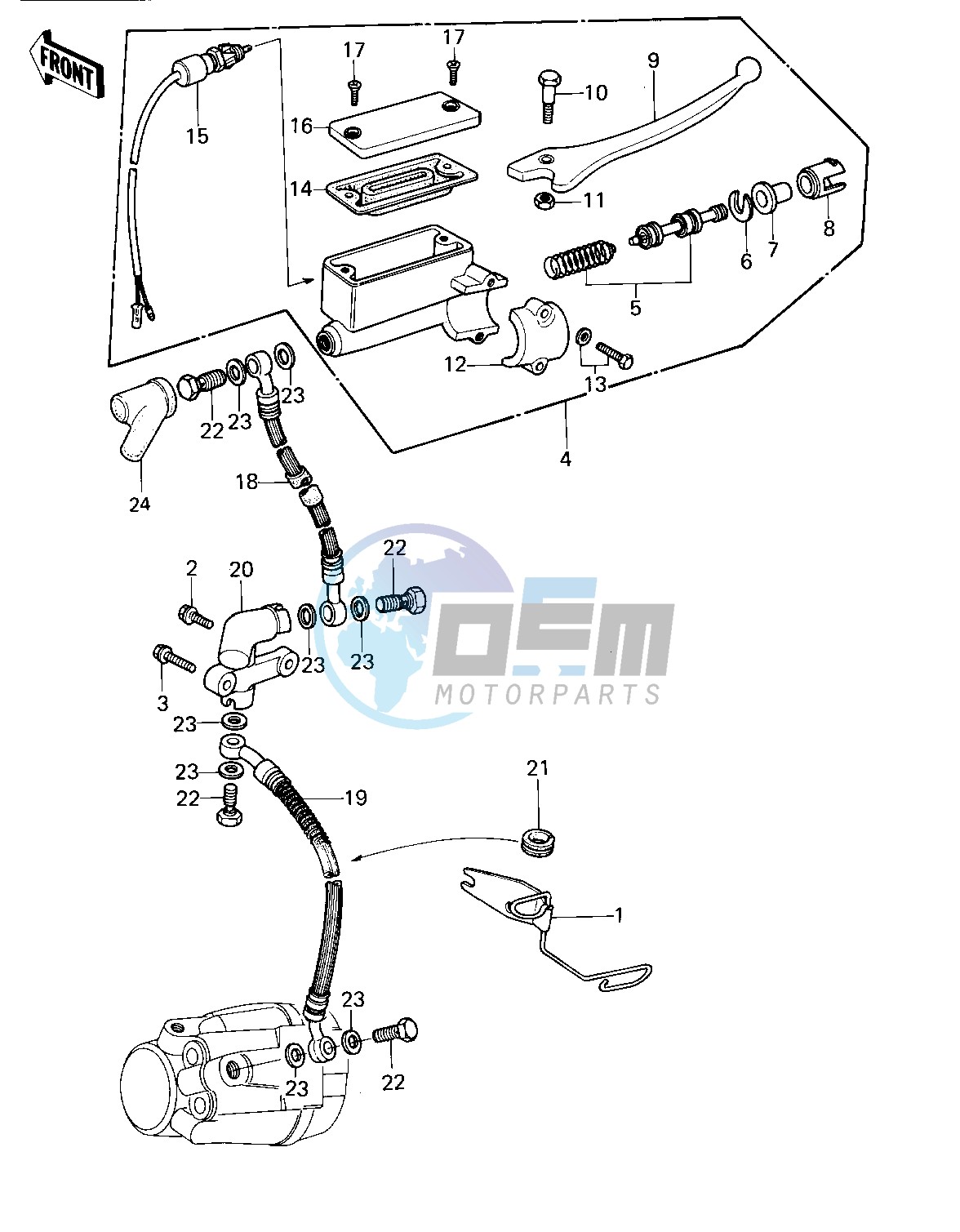 FRONT MASTER CYLINDER -- 80 A1- -