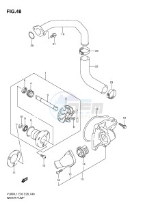 VL800 (E3-E28) VOLUSIA drawing WATER PUMP