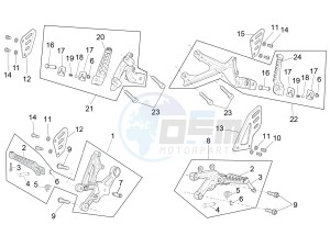 RSV4 1000 RR drawing Foot rests