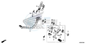 MSX125D MSX125 UK - (E) drawing PEDAL