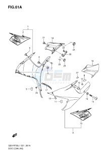 GSX-R750 drawing SIDE COWLING L1 ( YVB )