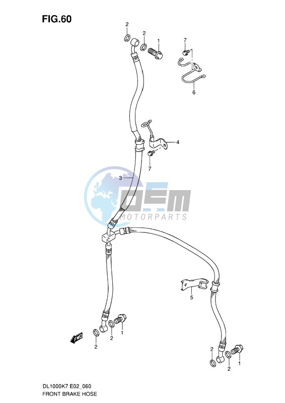 FRONT BRAKE HOSE