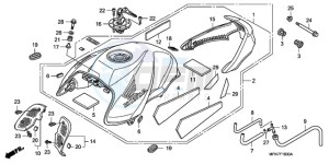 CB1000R9 UK - (E / MPH) drawing FUEL TANK