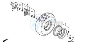 TRX250XA Europe Direct - (ED) drawing FRONT WHEEL