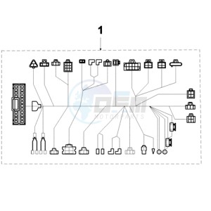 VIVA 3 L 2T A drawing PLUG WIRING HARNESS KOKUSAN CDI