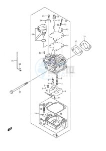 DF 9.9A drawing Carburetor w/Remote Control