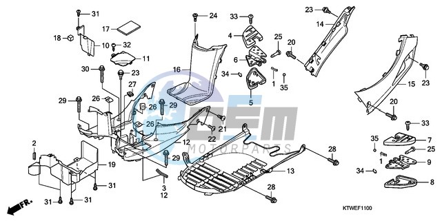 FLOOR PANEL/PILLION STEP