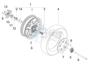 X7 250 ie Euro 3 drawing Front wheel