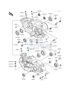 KDX 250 D [KDX250] (D1-D4) [KDX250] drawing CRANKCASE