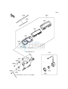 KLX250 KLX250SGF XX (EU ME A(FRICA) drawing Meter(s)